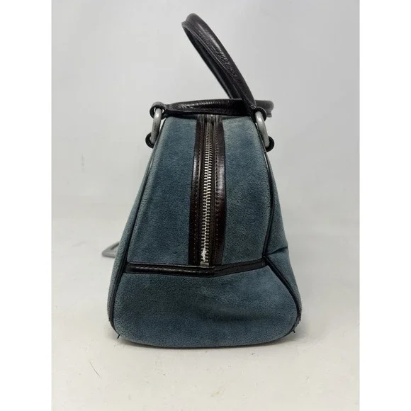 VINTAGE JUICY COUTURE BOWLER BAG * RARE BLUE VELVET *